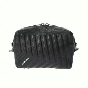 Balenciaga Car Camera Bag Black Leather Shoulder
